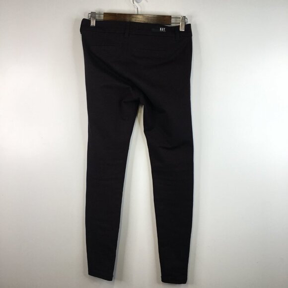 KUT From the Kluth Mia Ankle Skinny Marron and Black Stretch Pants Size 0 - Picture 5 of 8